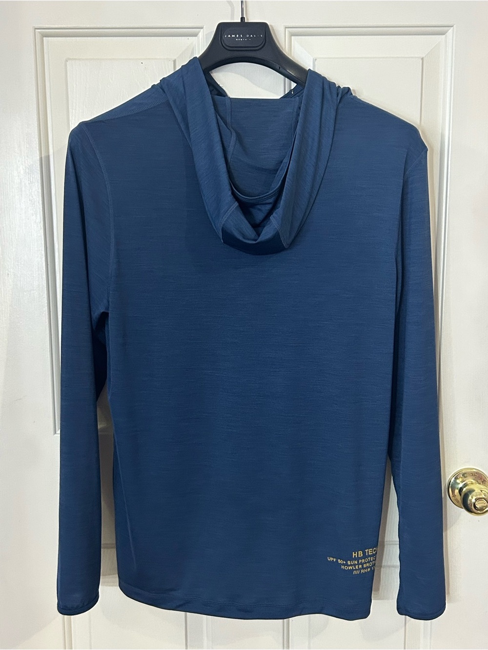Howler Bros Pullover Mens Medium Blue HB Tech T Hooded UPF 50+ Sun Protection - Picture 2 of 8